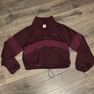 Victoria's Secret Pink Burgundy Zip-Up
